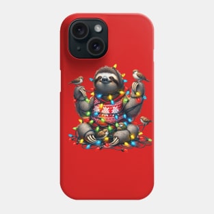 Happy Sloth Christmas Phone Case