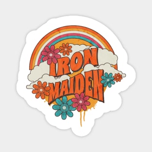 Retro Rainbow - Iron Maiden Magnet