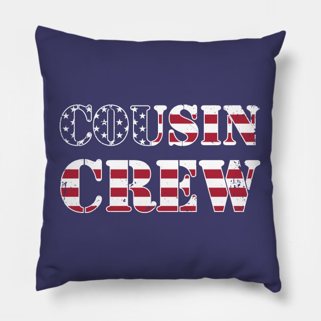 4th of July Cousin Crew Pillow by Pennelli Studio