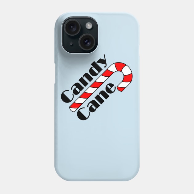 Candy Cane Text Phone Case by Barthol Graphics
