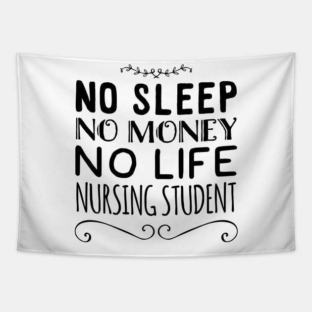 Funny Nursing Student Nurse Gift Idea Tapestry by EmergentGear