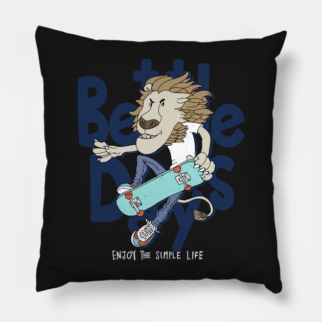 Bettle Days Pillow by D3monic