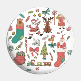 Cute Christmas Pattern Pin