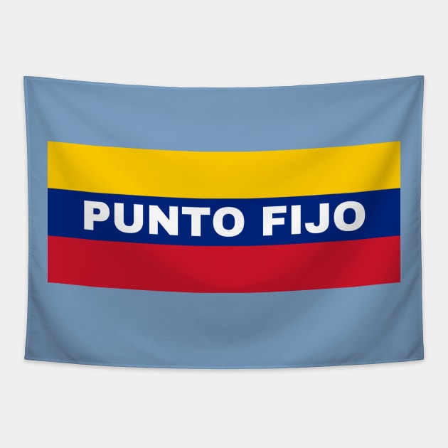 Punto Fijo City in Venezuelan Flag Colors Tapestry by aybe7elf