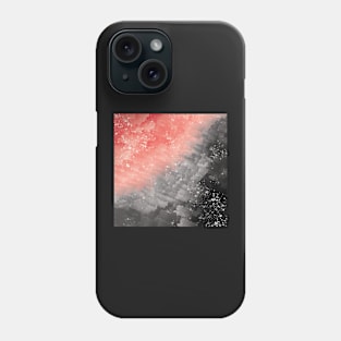 Red and Black Cloud Watercolor Phone Case