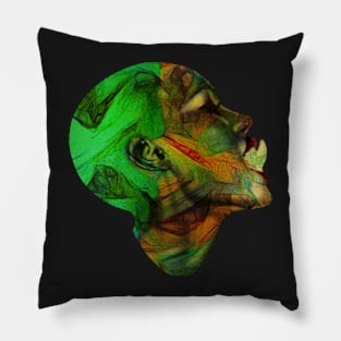 Portrait of a Jamaican Model Singer Actress Boss Queen Pillow