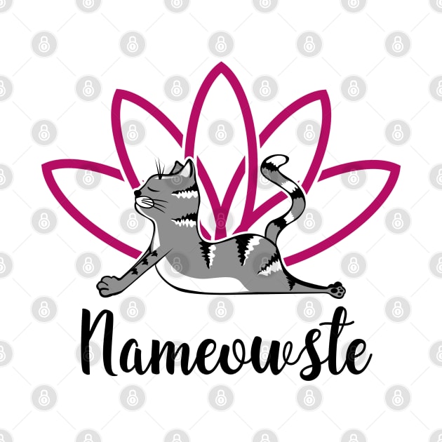 Nameowste Funny Yoga Cat by KsuAnn