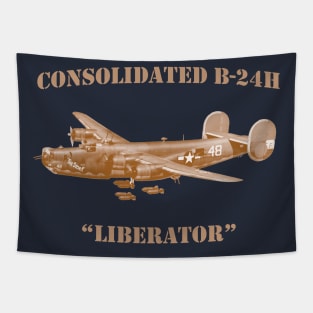 B-24H Liberator in flight Tapestry