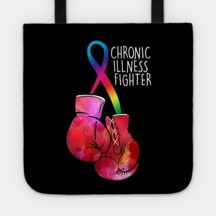 Chronic Illness Fighter (black backing) Tote