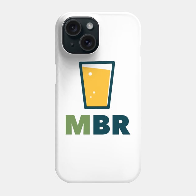 Milwaukee Beer Review glass logo Phone Case by mkebeerreview