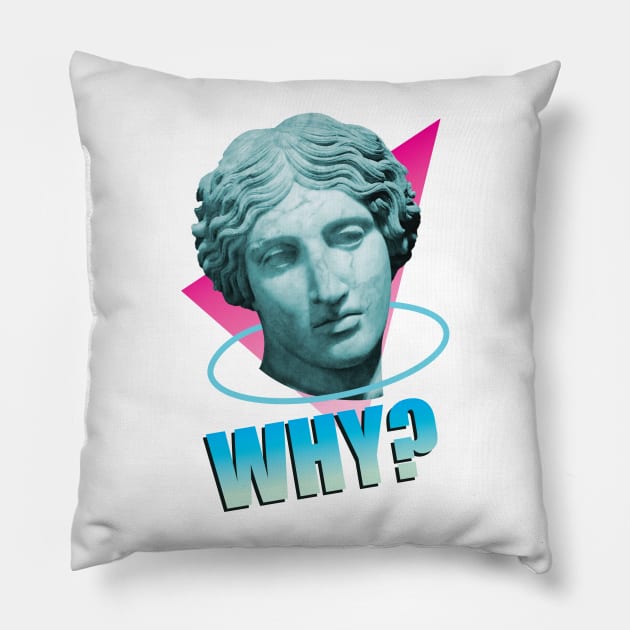 Why? Pillow by Vicener