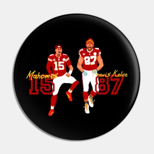 Patrick mahomes x Travis Kelce  teammate Pin