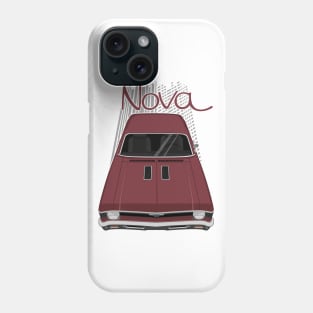 Chevrolet Nova 1969 - 1972 - maroon Phone Case