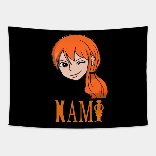 Nami one piece tee Tapestry by savyon64