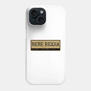 Aliska text black retro - Bebe Rexha Phone Case