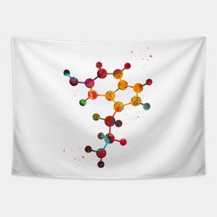 Serotonin Molecule Tapestry