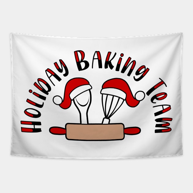 Holiday Baking Team Tapestry by WMKDesign