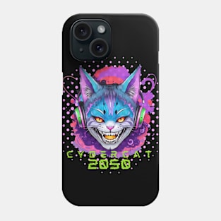 Cyber Cat DJ Vibes Tee! Phone Case