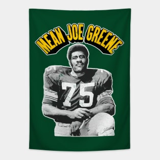 Mean Joe Greene -- Retro Football Fan Design Tapestry