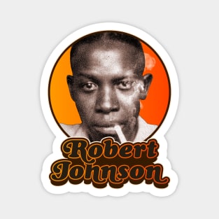 Retro Robert Johnson Tribute Magnet