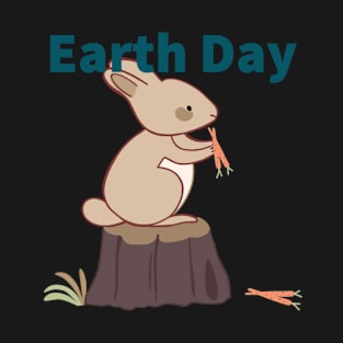 Earth Day Forest Bunny Rabbit T-Shirt