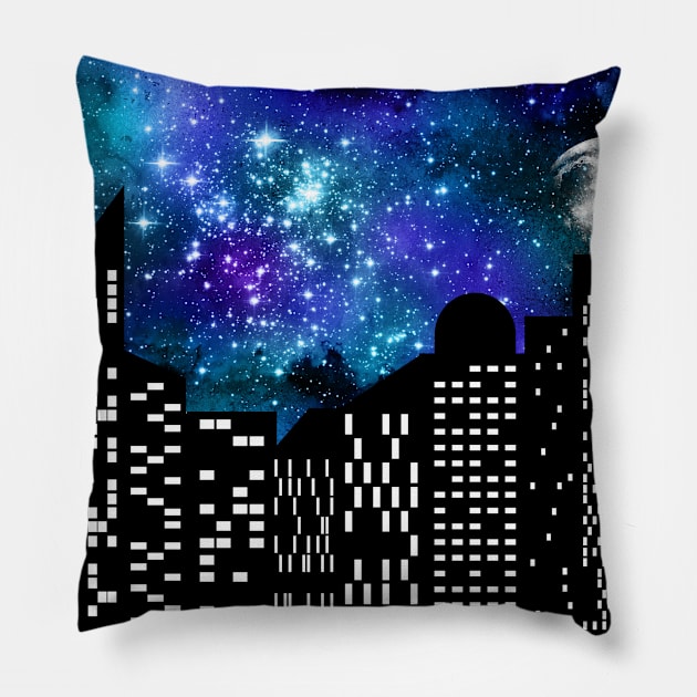 Cityscape Art Pillow by Tribun Dash