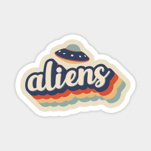 Aliens UFO Tee Magnet