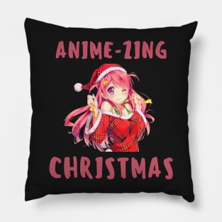 Cute Anime-zing Christmas Pillow