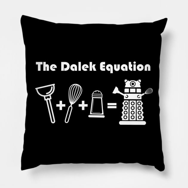 The Dalek Equation Pillow by tone