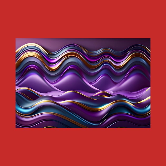 Abstract 3d purple wavy background by Choulous79