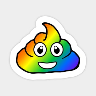 rainbow poo emoji Magnet