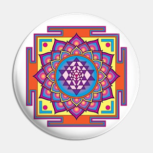 Sri Yantra Mandala Pin