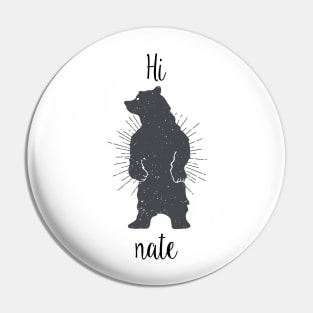 Hibernation design.  Hi Bear Nate Pin