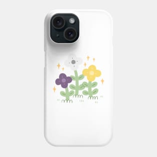 Nonbinary Pride Flowers Phone Case