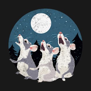 Possum Howling To The Moon | Possum Lover T-Shirt