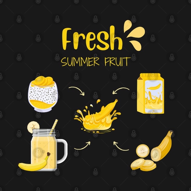 Banana Fresh Summer Fruit by SalxSal