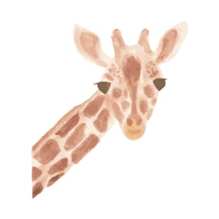 Watercolor Giraffe portrait T-Shirt