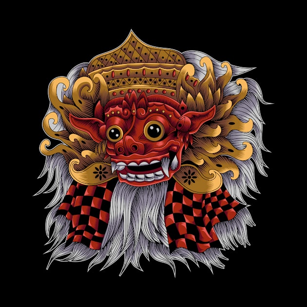 Barong Balinese Culture Mask by Marciano Graphic