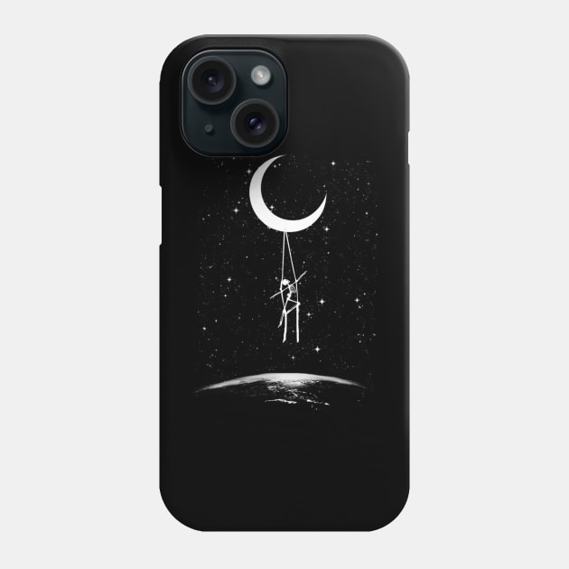 Galactical Aerial Skeleton Phone Case by Synithia Vanetta Williams