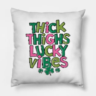 Lucky vibes St Patricks Pillow