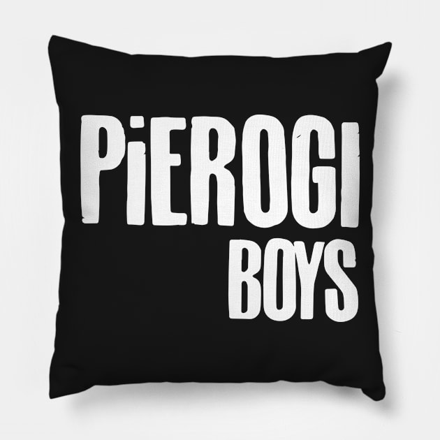 Pierogi Boys Logo Pillow by pepart