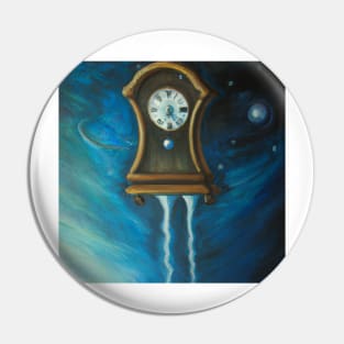 Impressionist Grandfather Clock Pin