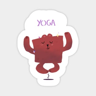 Yoga bear Magnet