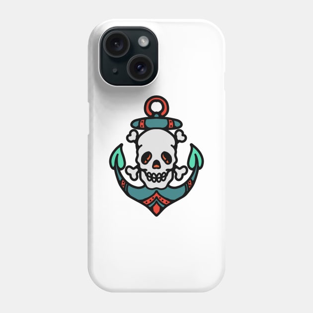 skull anchor Phone Case by donipacoceng