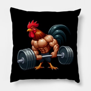 Muscular rooster Pillow