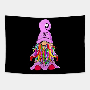 Valentine Hippie Gnome Love Hat Valentine's Day Gnome Love Tapestry