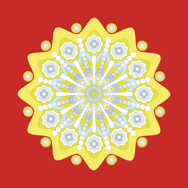 Yellow mandala. by eliant