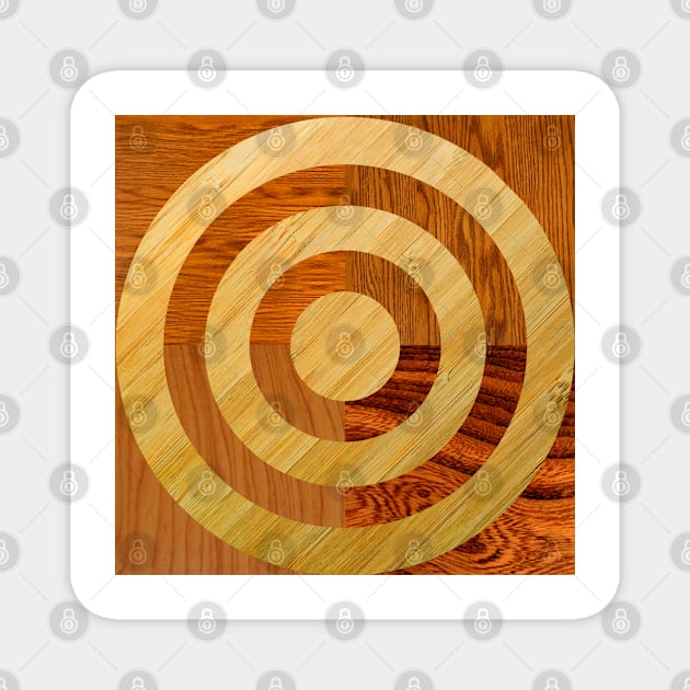 Wood Work Circles Magnet by MAMMAJAMMA