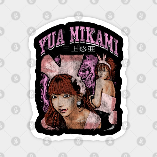 Yua mikami vintage 80s Magnet by BVNKGRAPHICS