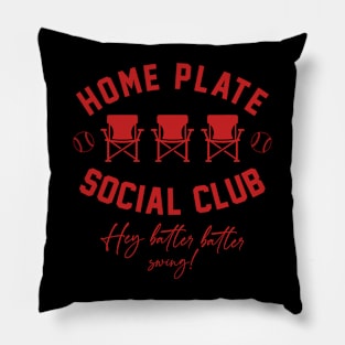 Home Plate Social Club, Midday, Softball Mom, Softball Dad, Softball Game Day, Softball Grandma, Softball Family Pillow